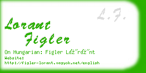 lorant figler business card